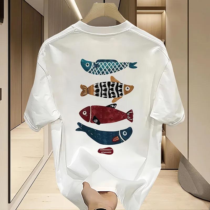 

Новый Высококачественный Тяжелый Хлопок Мужской и Женский Модный Бренд Instagram Летняя Уличная Свободная Одежда 4XL