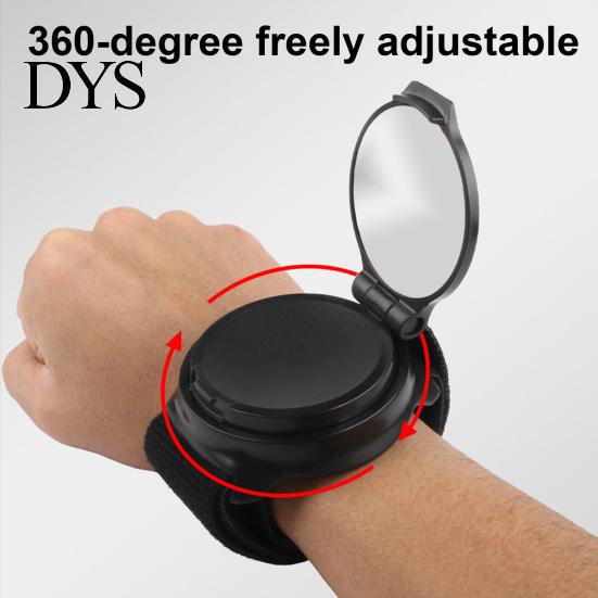 Bicycle Rearview Mirror Bike Wristband 360 Degrees Rotation Adjustable Lightweight Cycling Universal Wrist Rear View Accessories Gift for Cyclists