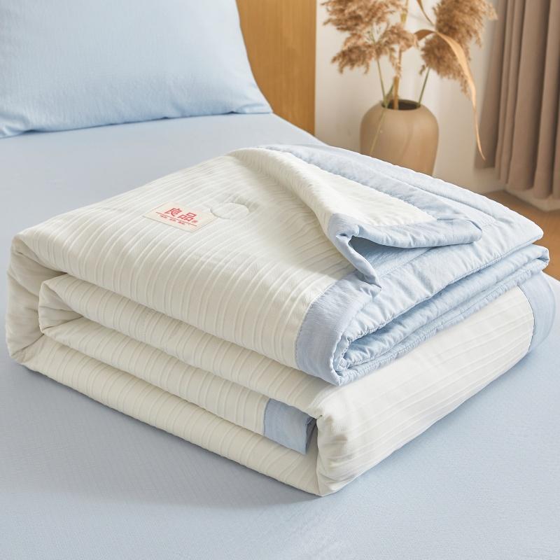 Yongyouwan Simple Color Weaving Knitted Jacquard Xinjiang Cotton Quilt, Summer Cool, Air Conditioning, Home Quilt, Core