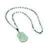 Light Green Imitation Hetian Jade Zodiac Pendant Necklace