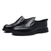 Autumn Men'S Leather Shoes Commuter Platform Leather Men'S Shoes First Layer Cowhide High-End Black One-Pedal Single Shoes