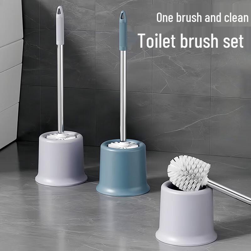 Danle Long Handle Toilet Brush with Holder