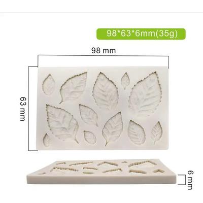 3D Rose Leaf Silicone Mold Versatile Cake Decorating Tool ,Chocolate & Resin Non-Stick, Easy Release Perfect for Baking Enthusia
