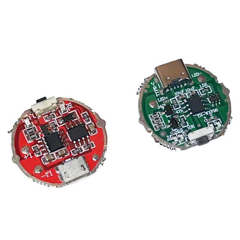 Zwei-Gang-Treiberplatine Taschenlampe Treiber Zubehör Leiterplatte Laden Integrierte Platine Geeignet für 10-Watt-Lichtperlen