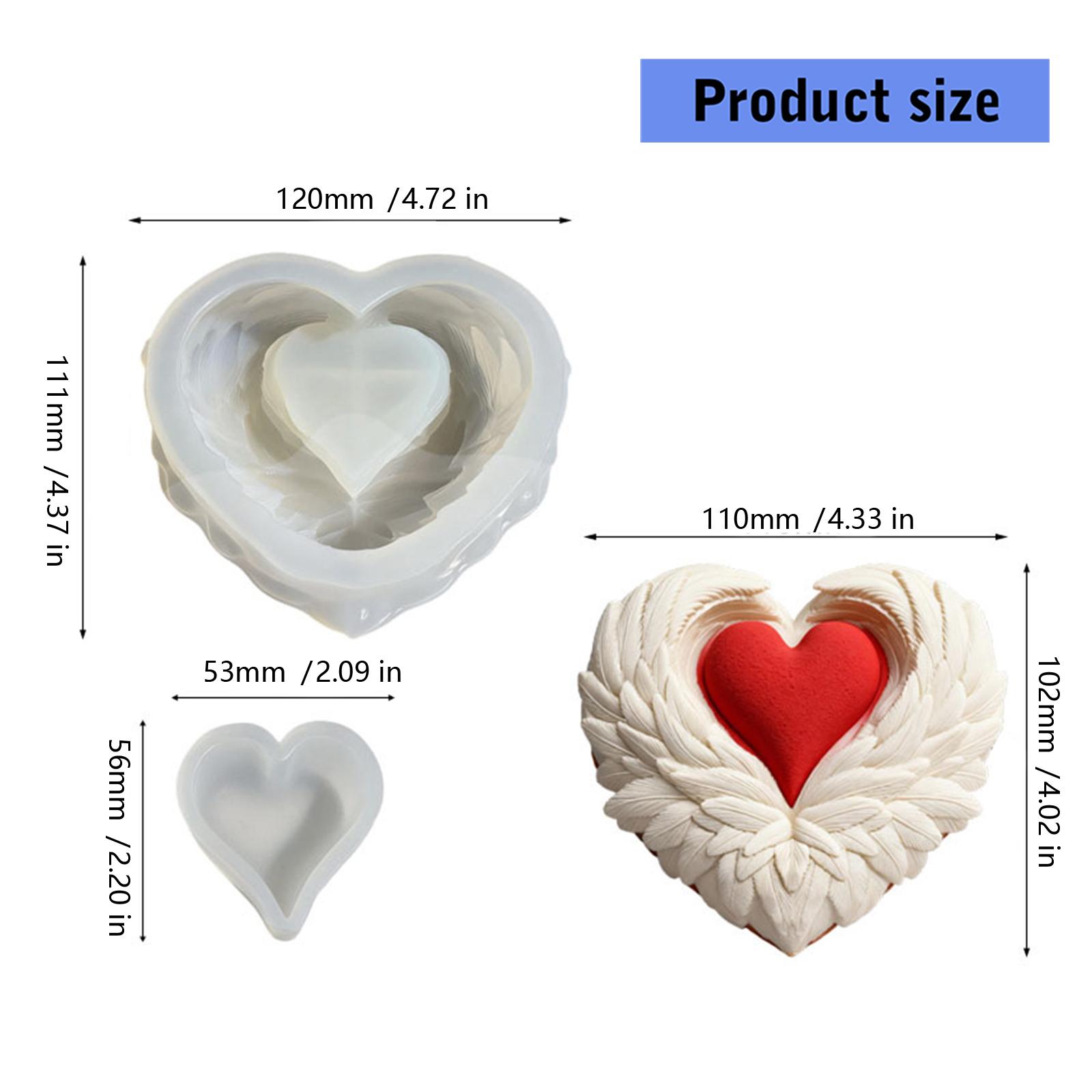 Unique Heart Silicone Molds Making Mousses Cake Molds Decorating Baking Tool for Making Chocolate Fondant Dessert 1