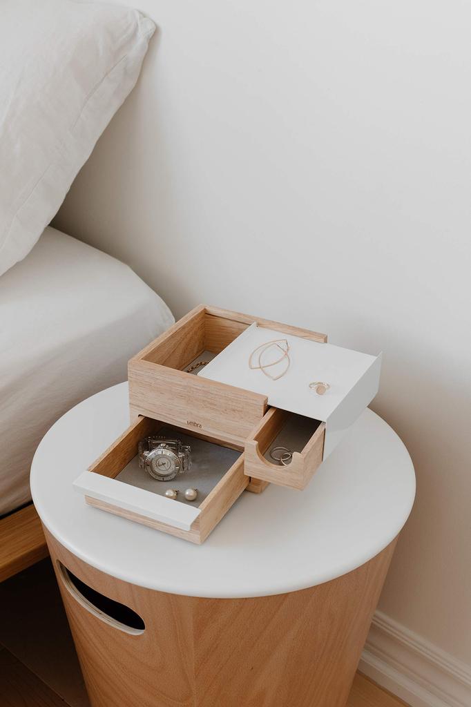 Umbra Accessory Storage Jewelry Storage Jewelry Box Tray Case Small Item Storage Trinket Box Interior Umbra Mini STOWIT 21005314390 Natural