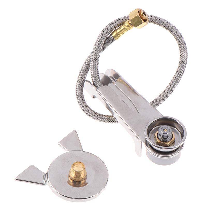 1Set Picnic Camping Stove Split Converter Connector Gas Tank Adapter Incldue Box