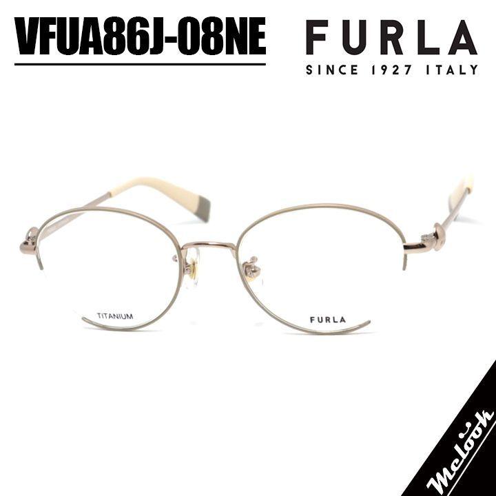 Used FURLA Women s VFUA86J-08NE 49 Size Glasses Glasses Frame Sunglasses Greige/Gold