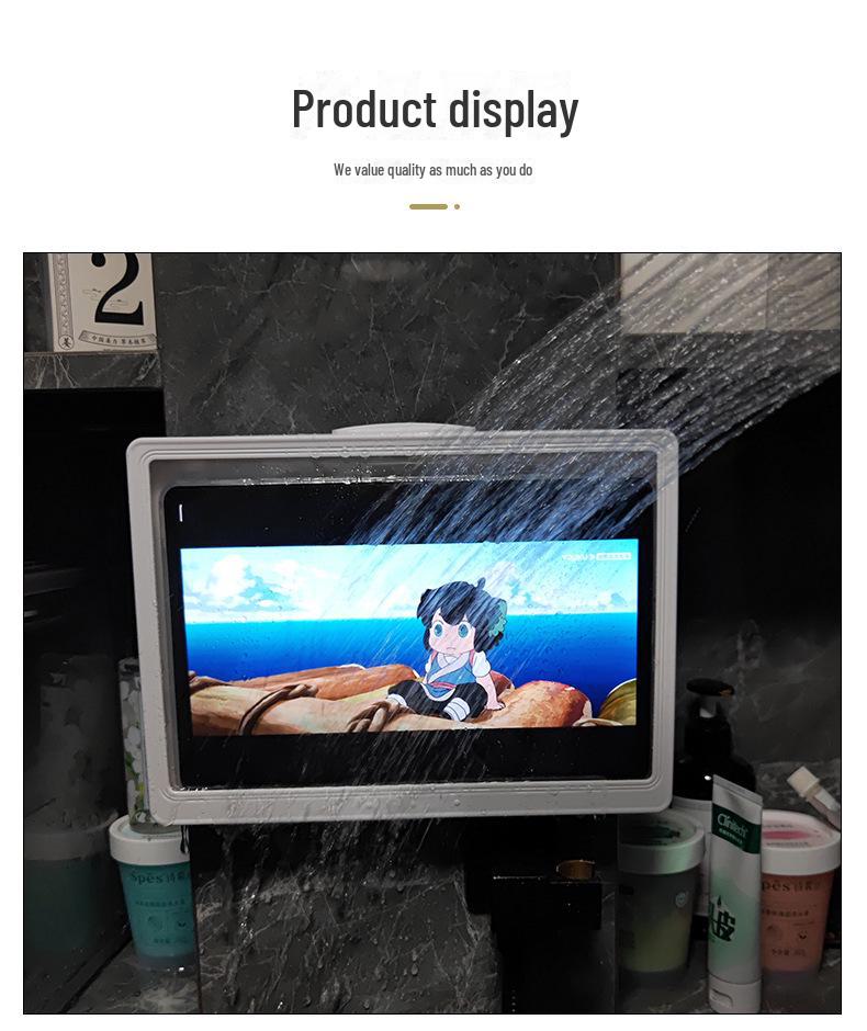 Soporte Impermeable para iPad y Tablet para Baño – Material ABS Blanco