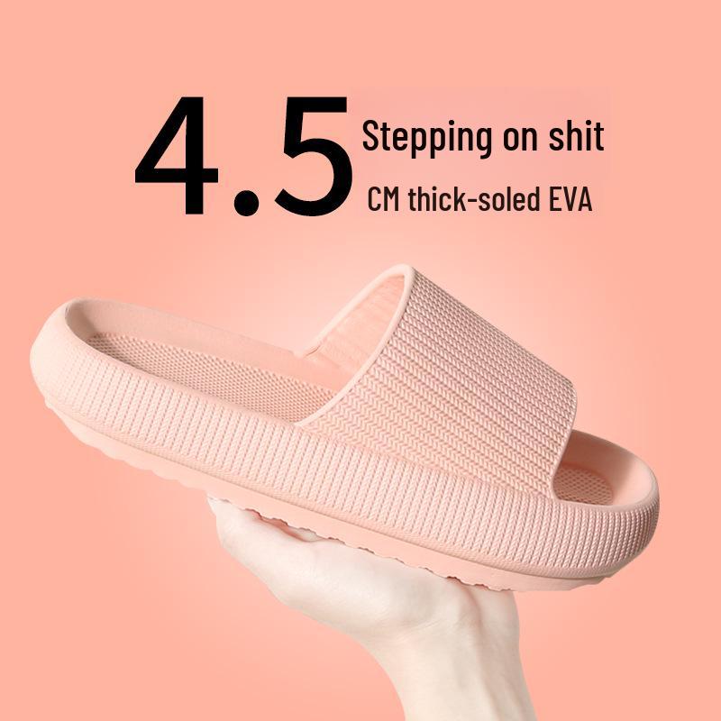 

Нескользящие летние тапочки для мужчин и женщин - на толстой подошве, для дома и отдыха, банные сандалии 38-39 (fits 37-38) розовый