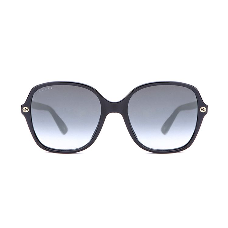 Gucci Nordic Helsinki Style Classic Double G Interlocking Logo Detail Square Sunglasses Unisex sunglasses GG0092S-001
