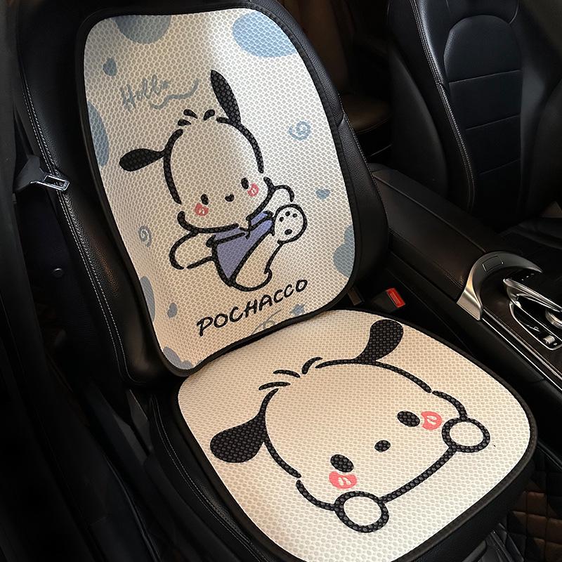 Perna Scaun Auto pentru Câini Pacha: Design Universal Desene Animate, Husă Semi-Wrap pentru Dame pentru Toate Sezoanele