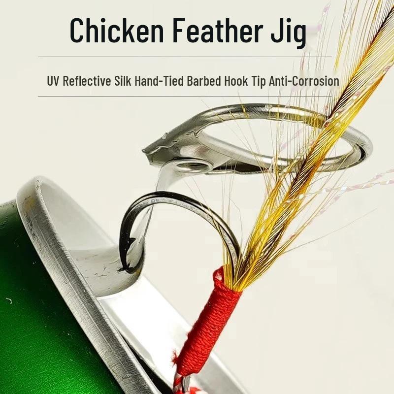 Universal Fish Scale Metal Jig Lure for Zander & Catfish - Freshwater & Seawater, Long Cast & Falling Action
