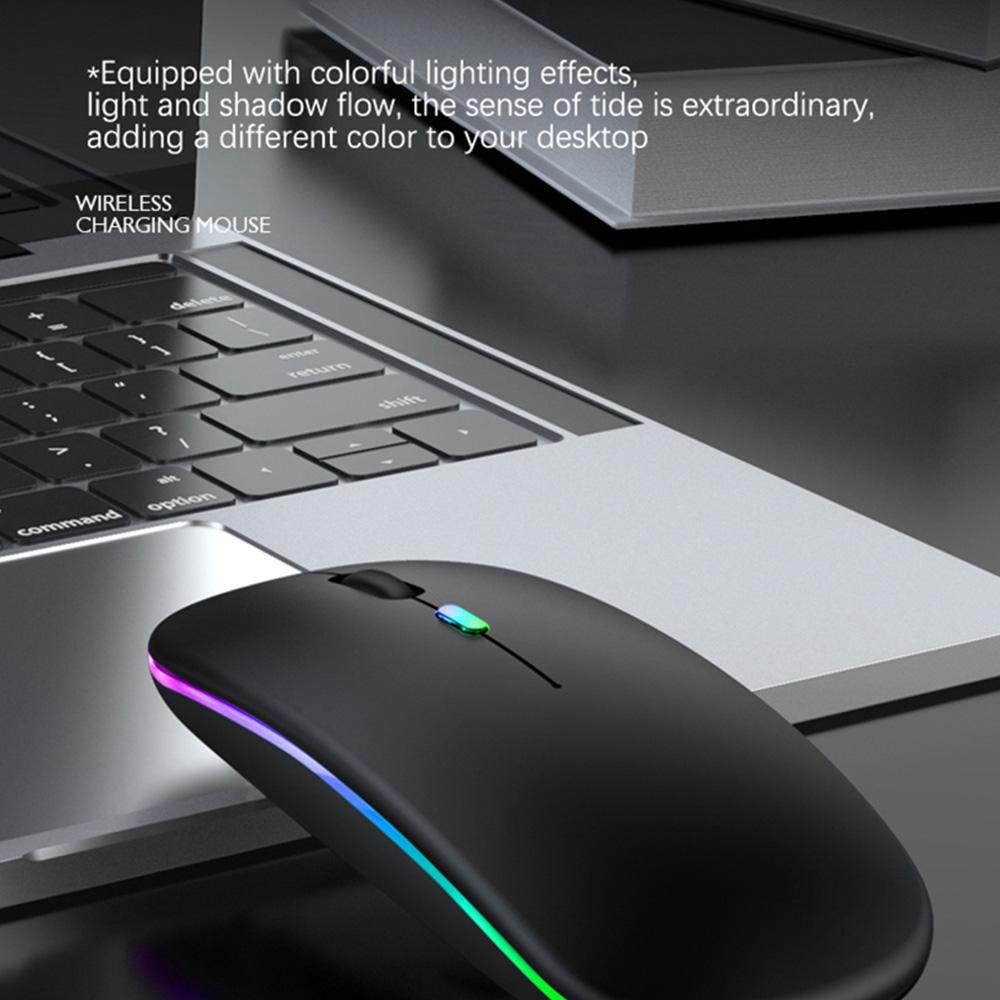 2.4GHz Wireless Bluetooth Mouse With USB Rechargeable RGB Gaming Mouse for Computer Laptop PC Macbook Gamer Mouse Dropshipping