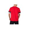 Puma Kontrastfarbiger Logo-Print Atmungsaktives Sport Kurzarm T-Shirt Herren Tops Rot 704932-01