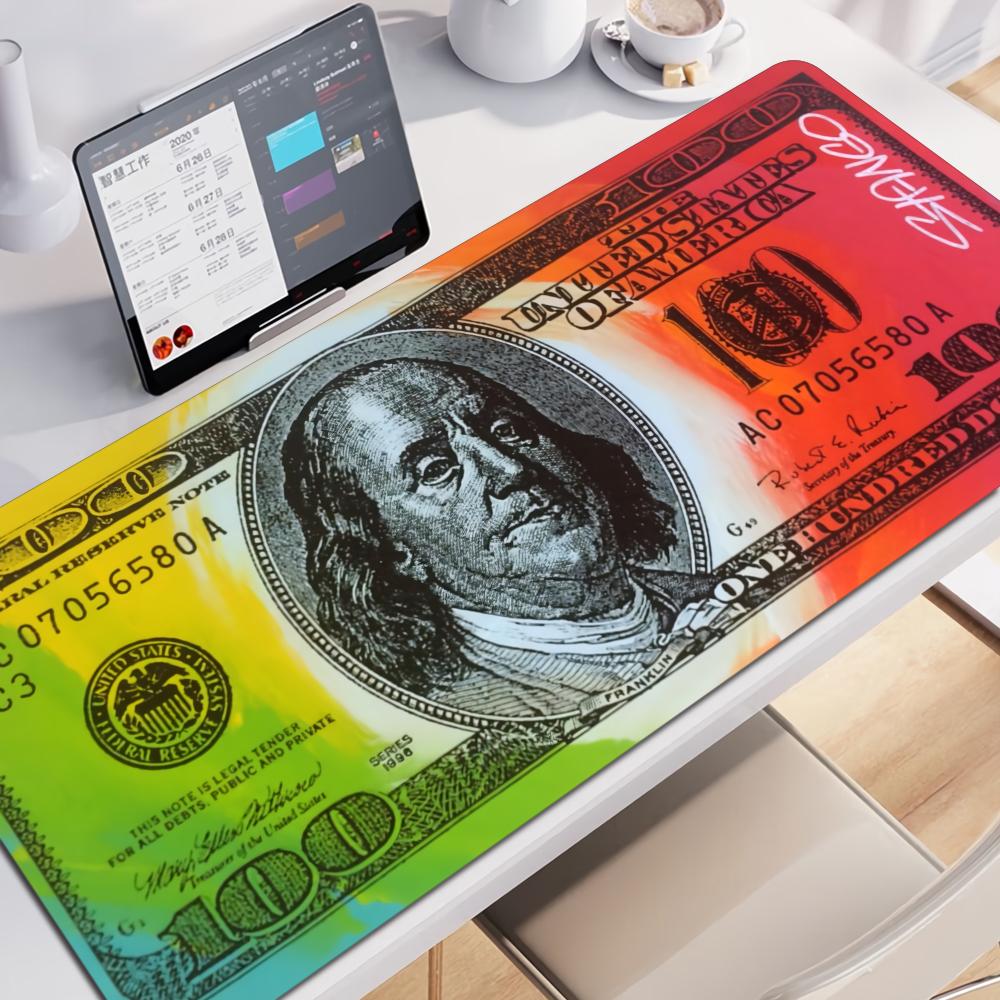 Mousepad Mouse Dollaro Tappetini da Gioco Mousepad XXL Velocità Tavoli da Computer Tappetino da Tavolo Deskpad Tappetino da Gioco Armadio per Gamer Deskmat Kawaii