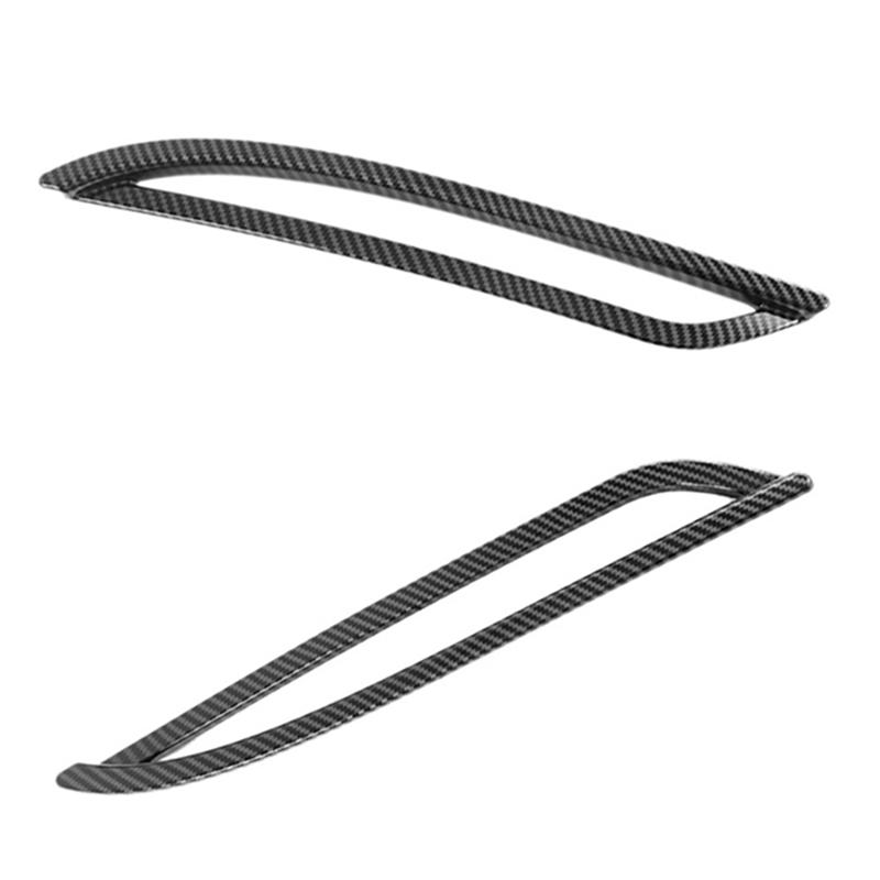 2Piece Car Rear Fog Lamp Cover Trims Styling Replacement Parts Accessories For Tesla Model Y