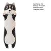 Husky Plüschpuppe Weiches Stofftier 110/130cm Lang Flauschiges Hundekissen Dekorative Tierform Kissen zur Unterstützung von Taille und Rücken