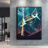 DIY 5D Diamond Painting Artistic Moon and Starry Sky Cross Stitch Kit Full Drill Embroidery Mosaic Art Picture of Rhinestones Gift