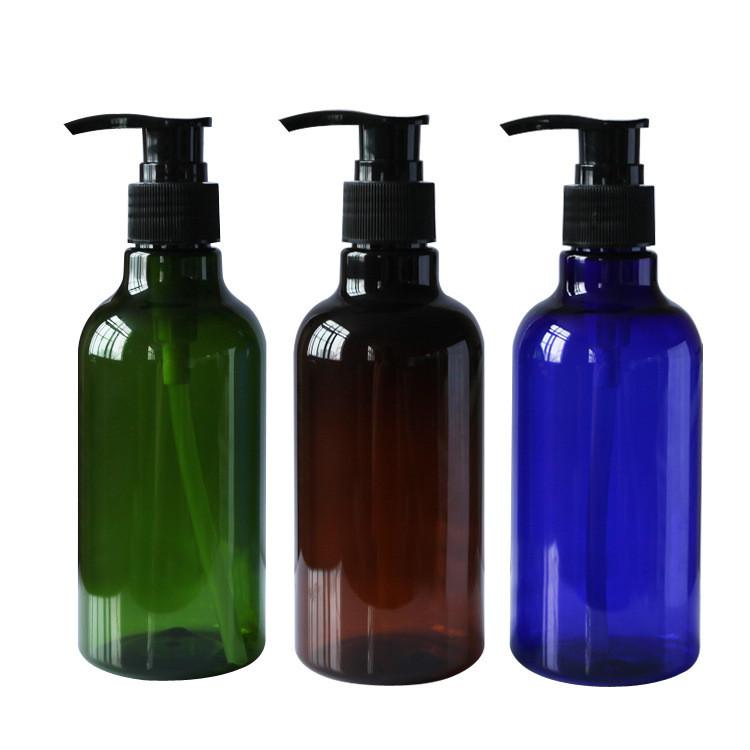 1pcs 250ml Plastic Pump Bottles Shampoo Shower Gel Jars Containers Storage
