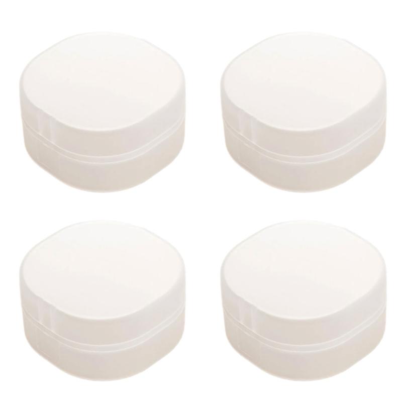 

Travel Friendly Cosmetic Square Organizers Clear Bathroom Storage Case Portable Durable For Cotton Pads Accessories белый