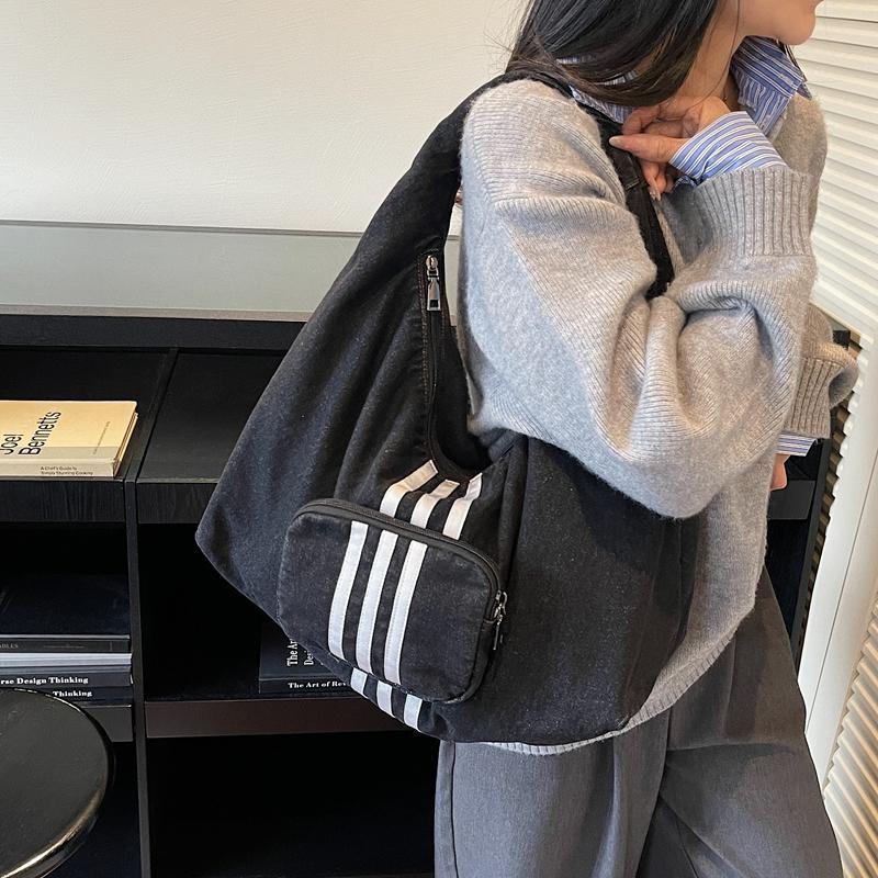 Women's Denim Crossbody Bag Large Capacity Tote Bag