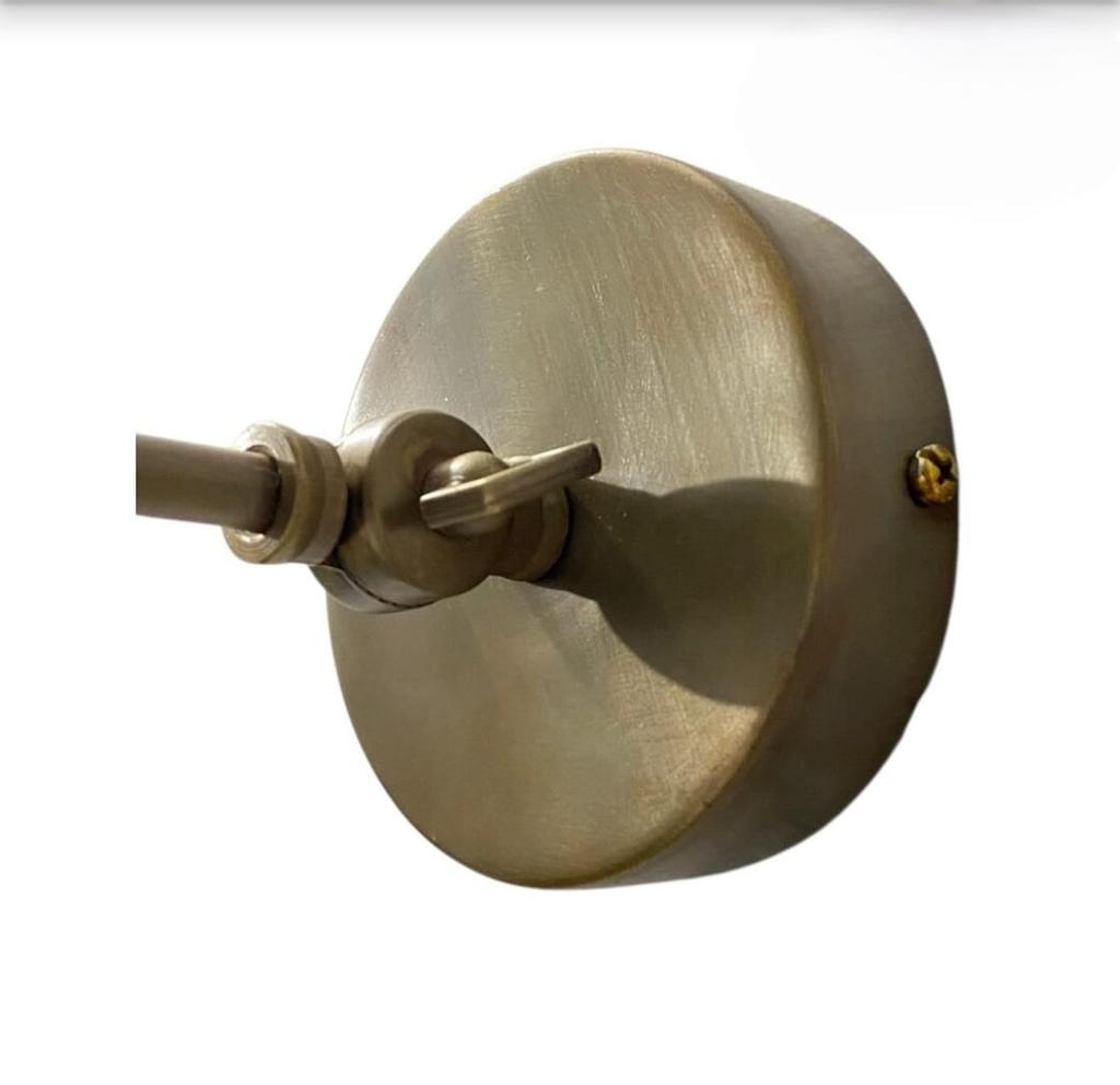 Mid Century Modern Brass Wall Sconce White Enamel Shade Light Adjustable Arm Bedside Lamp Vintage Style Wall Light Fixture Home Decor Lamp