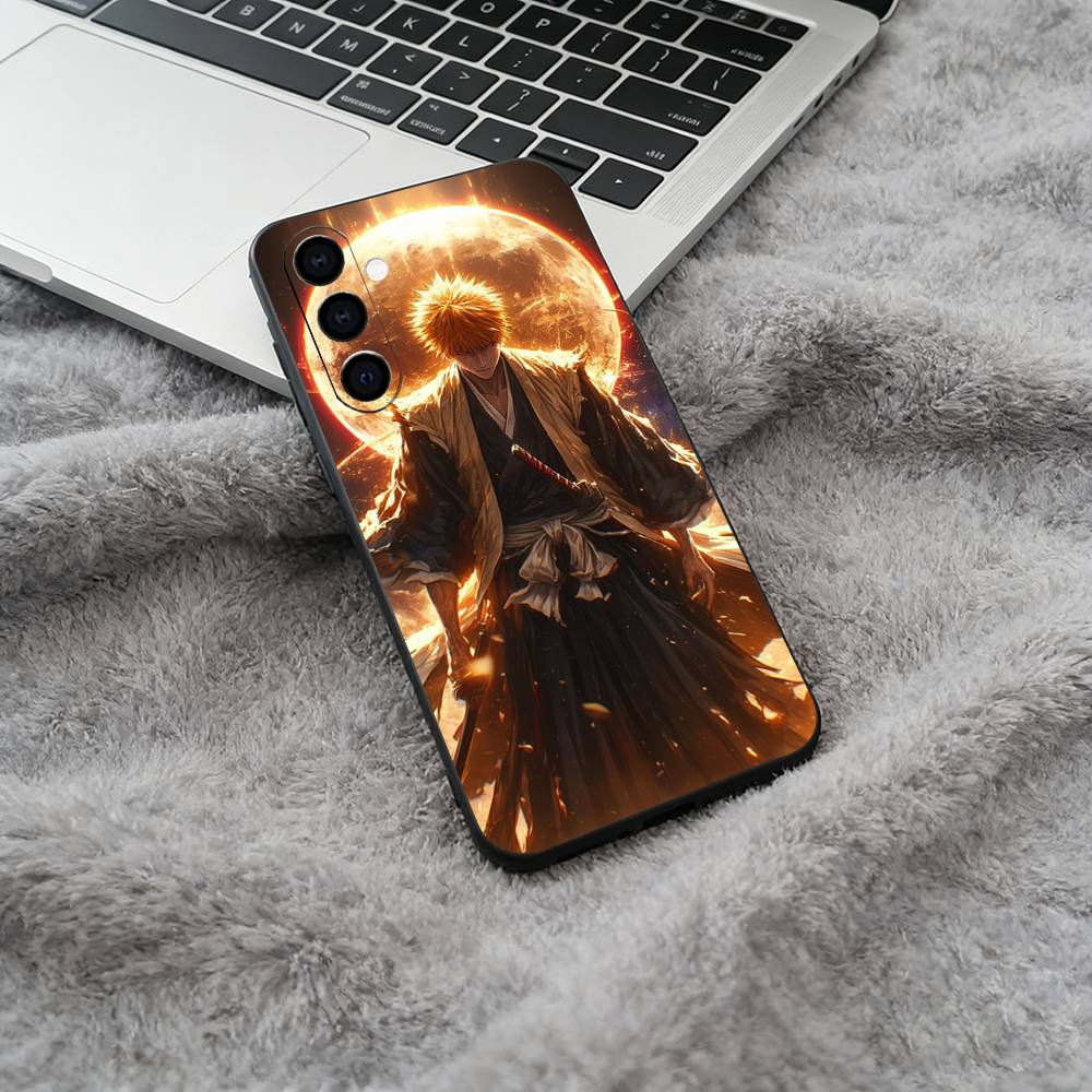

B-BLEACH Soft Silicone phone Case for Samsung Galaxy A73/A71/A72/A70/A53/A52/A51 - Black Samsung a52 a52S