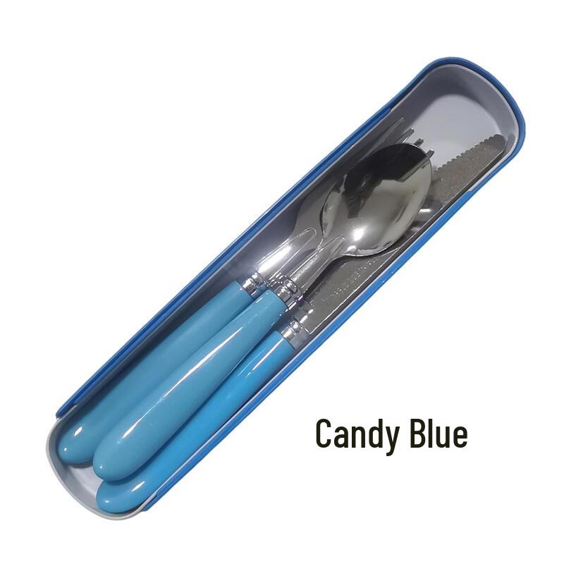 ZISIZ Portable 3-Piece Stainless Steel Utensil Set
