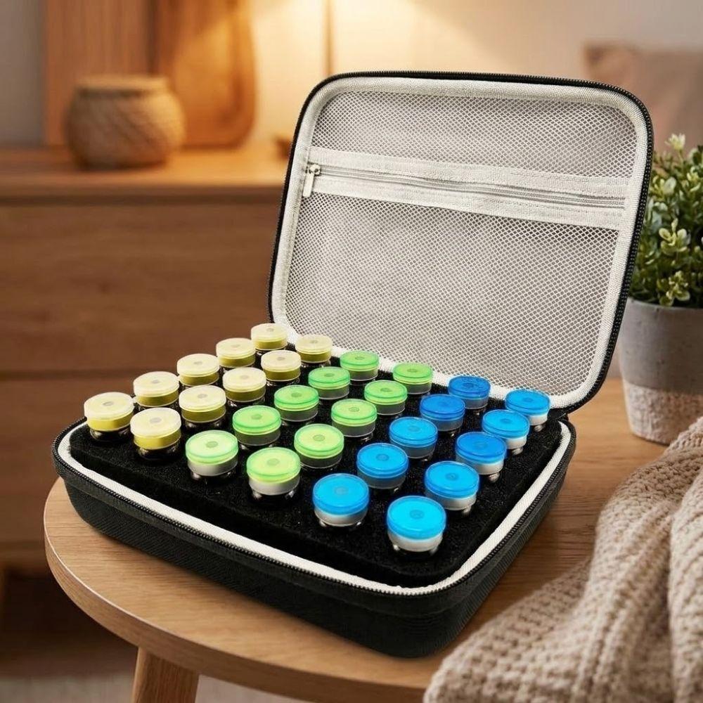 Handheld Insulin Vial Storage Case 30 Slots Medicine Organizer Box  For Home Travel