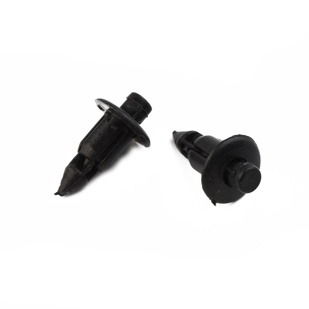 Parts Snap Clips Plastic Rivets Suzuki 50pcs 6MM Black