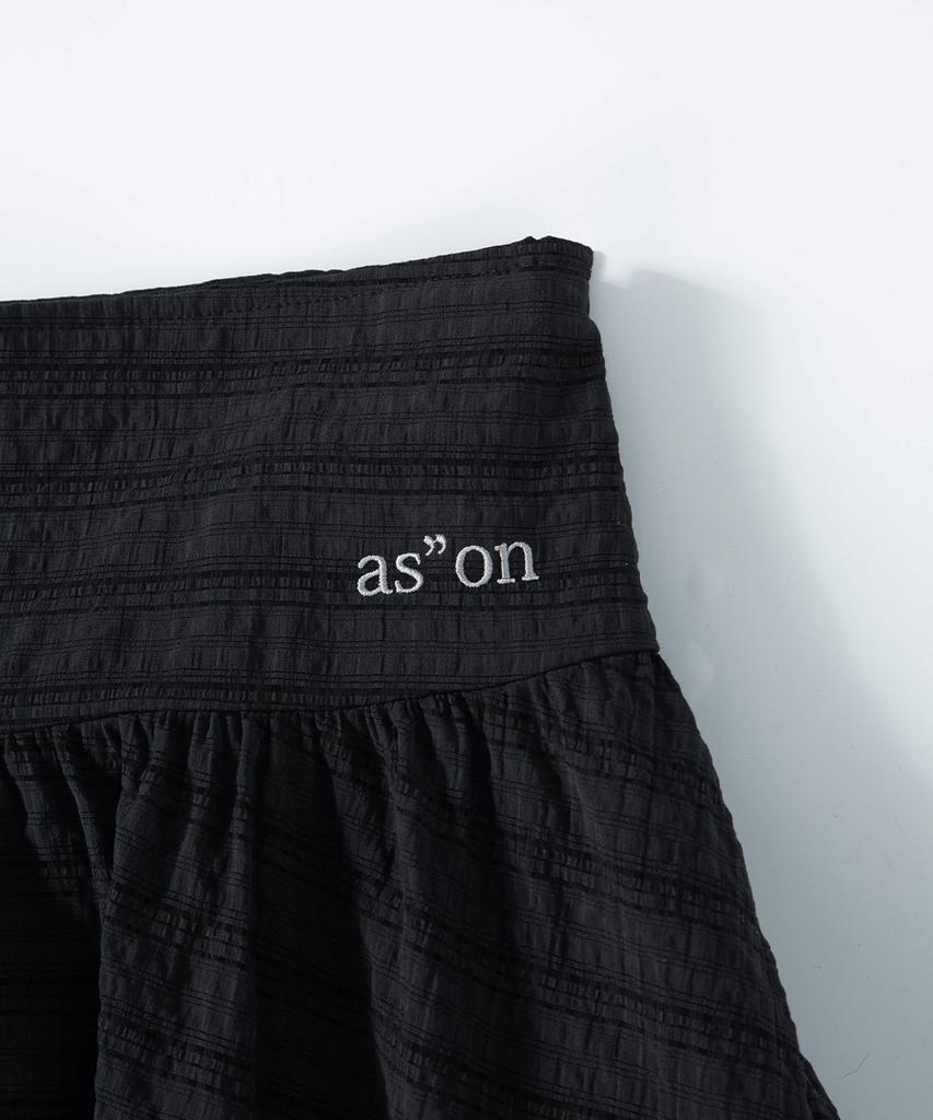 Aejeuon Berry Frill Skirt / Charcoal