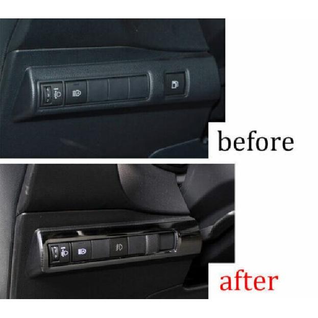 For Toyota Corolla 2020-2023 Black Titanium Headlight Switch Control Frame Trim