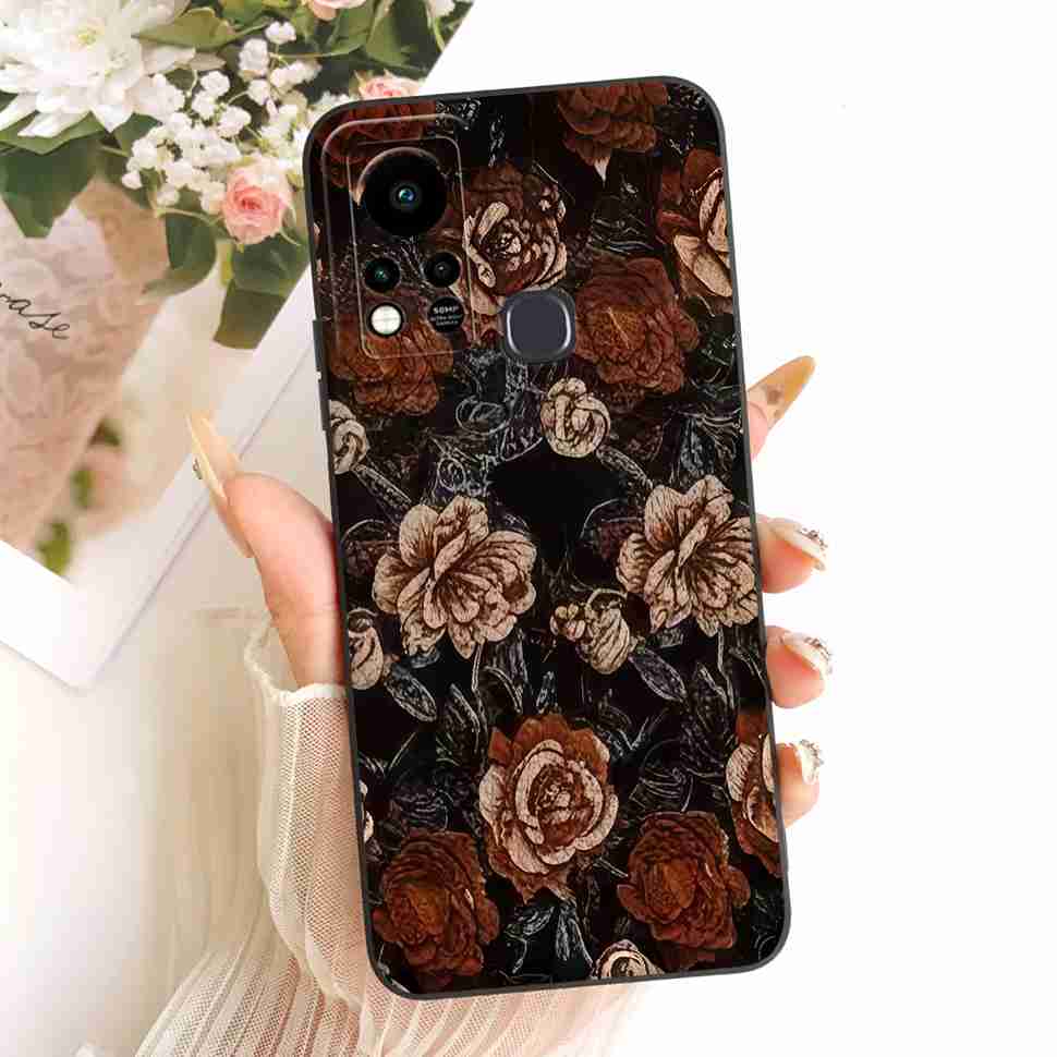 For Infinix Hot 11s X6812 X6812B Case Couple Cat Butterfly Soft Silicone Cover Casing For Infinix Hot 11s Hot11s Fundas Bumper