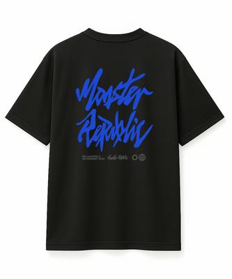 MONSTER REPUBLIC Authentic Logo Blue T-Shirt Black_8122