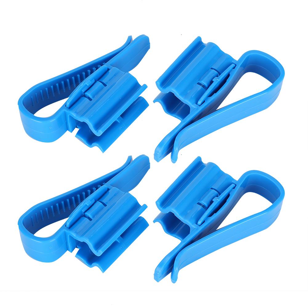 4pcs Water Pipe Fixed Clamp Multifunction Plastic Fish Tank Aquarium Hose Holder