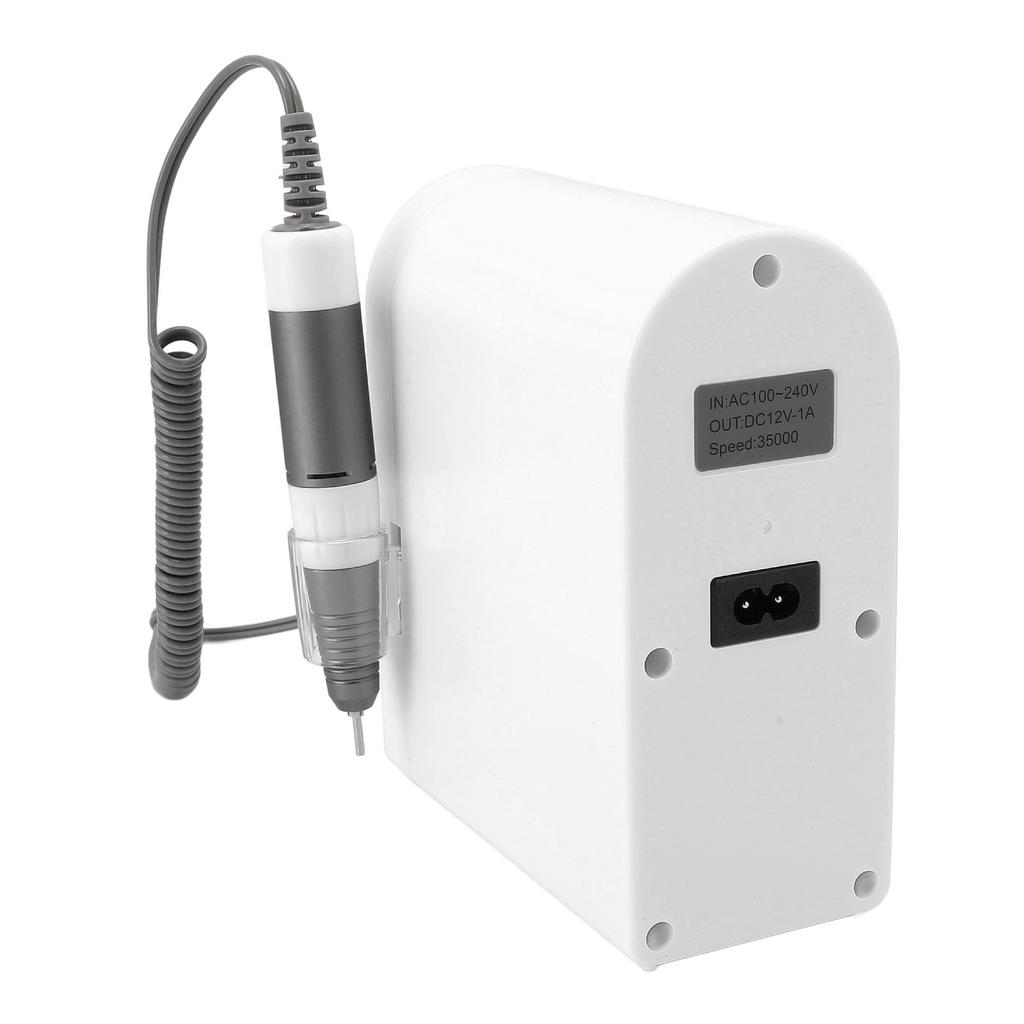 Elektrischer Nagelbohrer, professionelle Plug-and-Play-Nagelfeilenmaschine mit 35.000 U/min und Fußpedal-Stifthalter