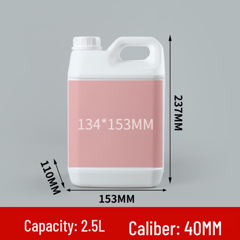 2,5 Liter säure- und alkalibeständiger quadratischer PE-Behälter - Verdickter Kunststoff-Motoröl- und Abfallflüssigkeitseimer mit Griff