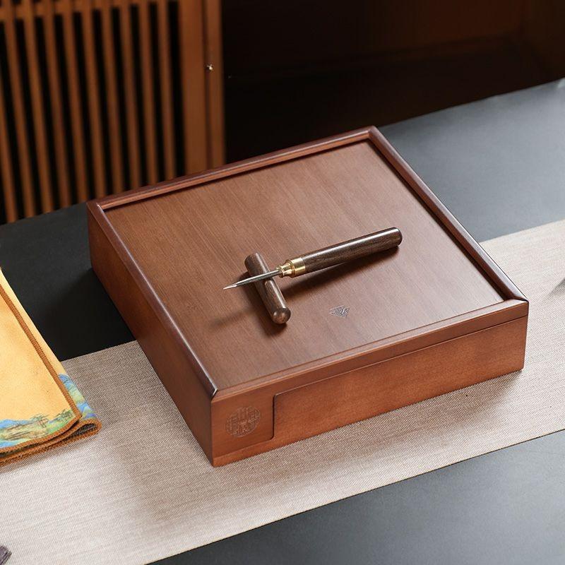 Bamboo Tea Ceremony Kit: Drawer-Type Box & Pu'er Special Tea Tray