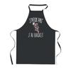 Kitchen Apron - PLANETEE - I Can't Basketball Astronaut - Black - 90x60 Cm - Printed In France