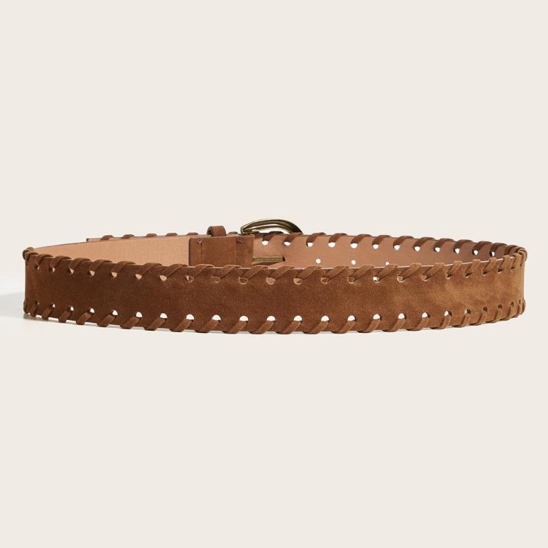 Handwoven Braided Waist Belt PU Leather Waist Sash Adjustable Waistband For Men Women Multiple Color Optional