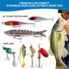 12-Piece Multi-Layer Fishing Lure Set: Swimbait Spinnerbait Frog Metal Blade 258g Total Weight