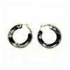 Low Saturation Minimalist Retro Round Hoop Earrings - Stainless Steel & Multi-color Resin