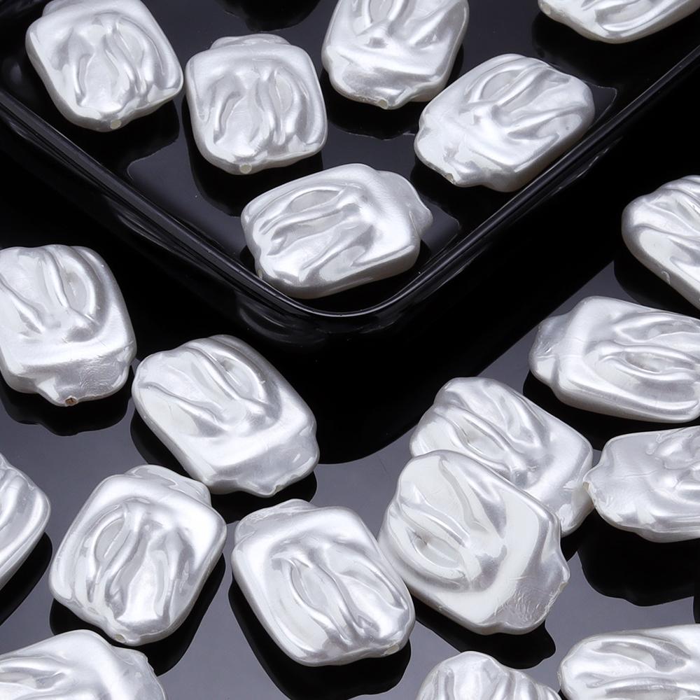 10Pcs Irregular ABS Imitation Pearls Beads Acrylic Loose Beads For Jewelry Making DIY Necklace Earrings Supplies Accessories