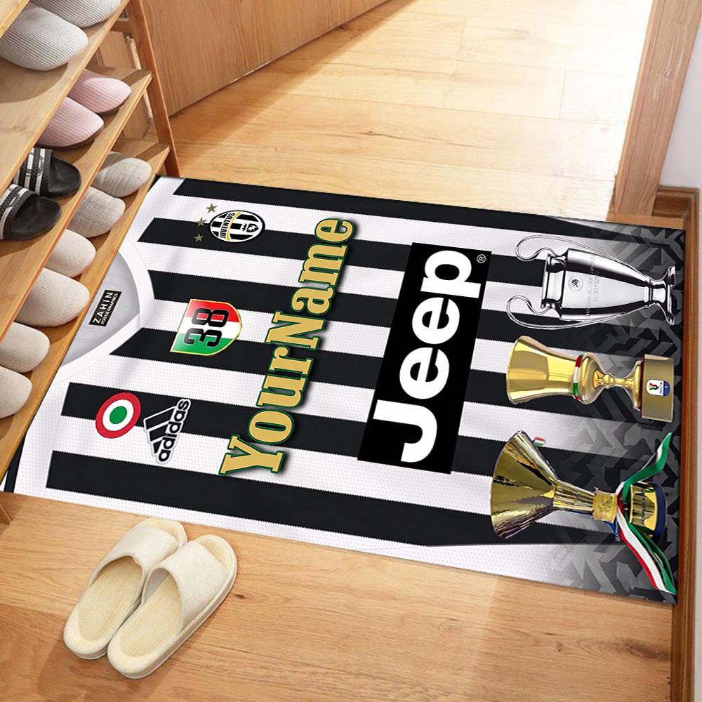 Juventus Personalized Name Carpet Suitable for Living Rooms Entryway Dormitory Decorate Room Antislip Carpet Decorate Offices Best for Christmas