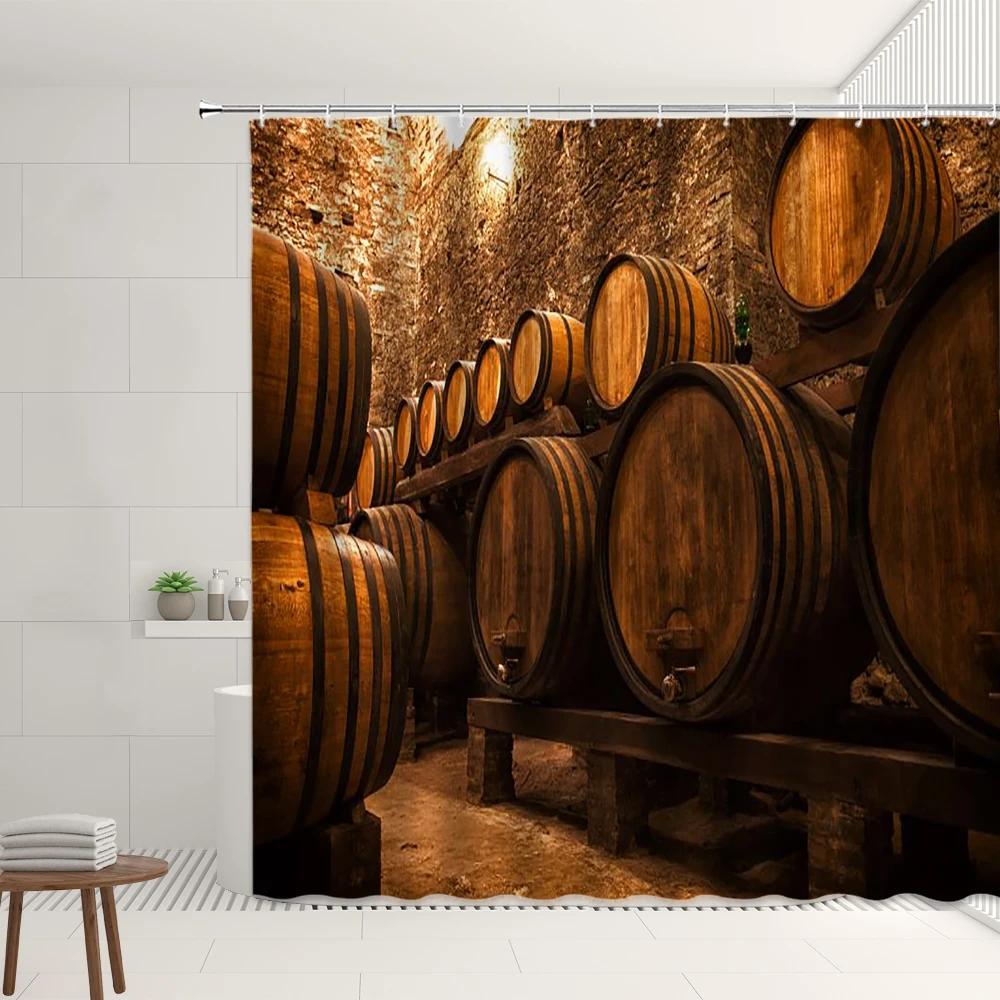 

Western Cowboy Shower Curtain Retro Cowboy S Hat Farm Pattern Bathroom Bathtub Decoration Waterproof Fabric Screen With Hooks W60H190(CM)-1 Pcs