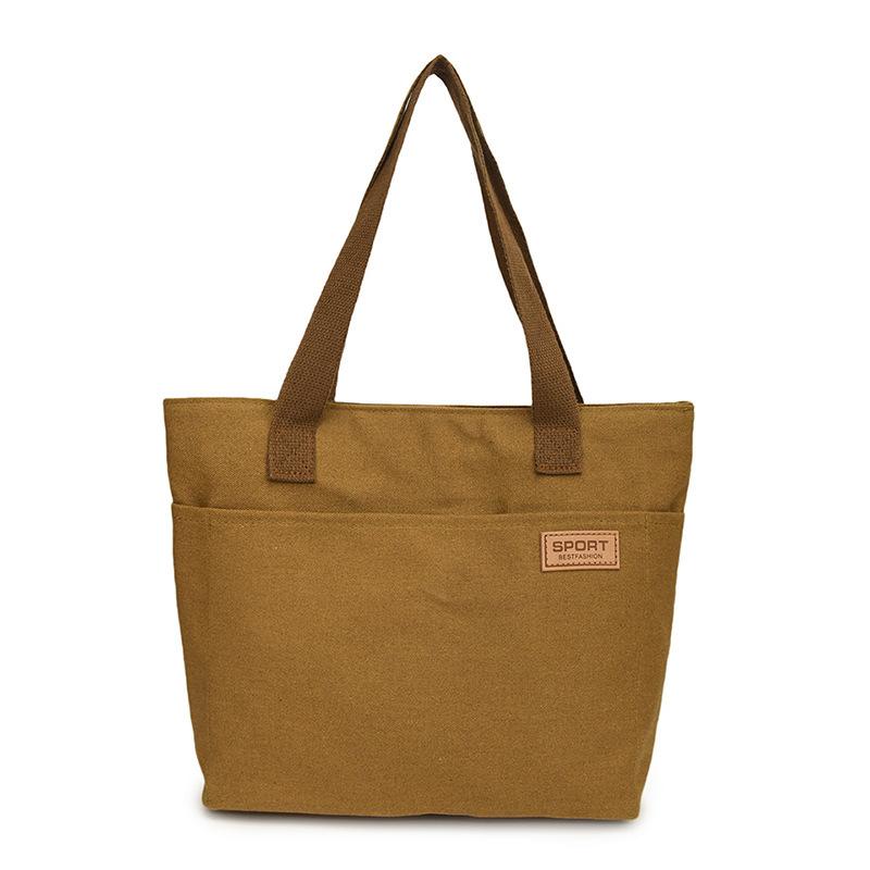 Women's bag, canvas bag, work bag, high-end computer tote bag, canvas bag, portable shoulder bag.