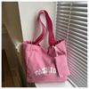 Women's Large Capacity Canvas Tote - 2024 New Fashion, Casual Single Shoulder Bag for Students and Commuting