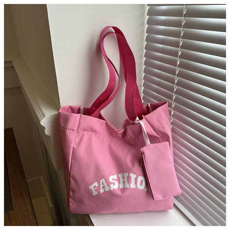 Women's Large Capacity Canvas Tote - 2024 New Fashion, Casual Single Shoulder Bag for Students and Commuting