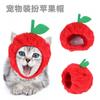 Knitted Cat Hat With Ear Holes Cartoon Design Pet Costume Accessory Indoor Play All